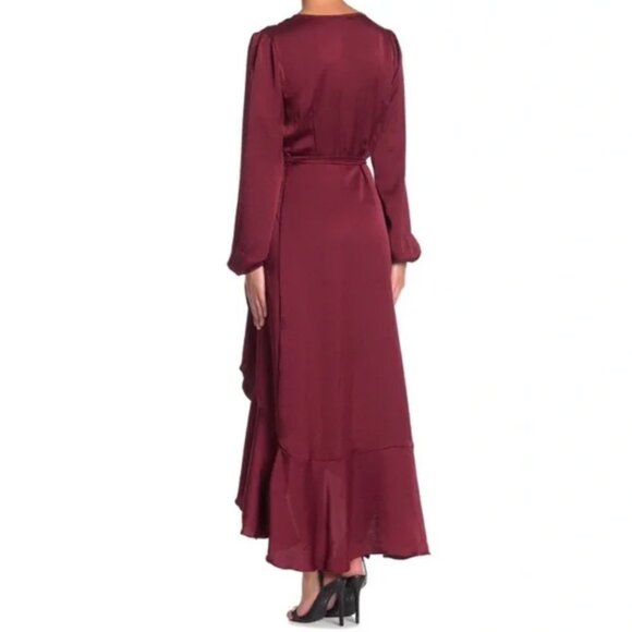 WAYF Ruffle Wrap Maxi Dress - Picture 9 of 9